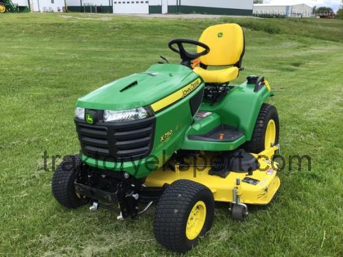 John Deere X750 karta techniczna 